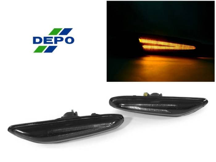 BMW E90/E91/E92/E93/E82 DEPO SMOKE LIGHT BAR AMBER LED DEPO Side Marker LightS