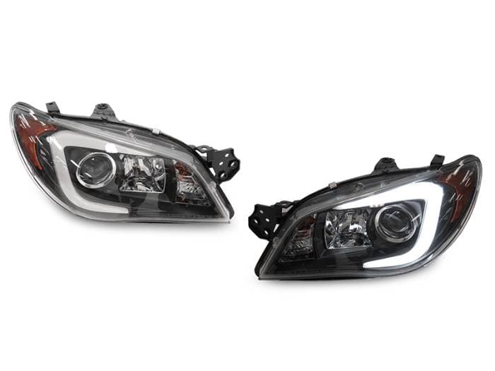 Subaru Impreza Black C Led Light Bar Projector DEPO Headlights-Xenon D2S Model