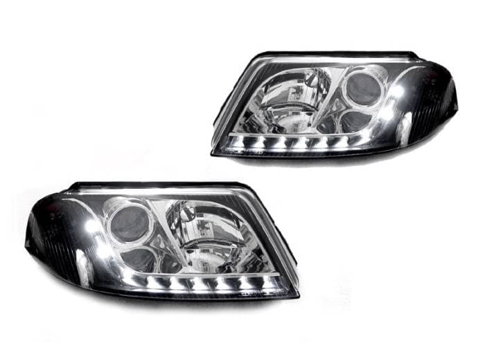 Volkswagen B5.5 Passat Black Projector R8 Led DEPO Headlight Set