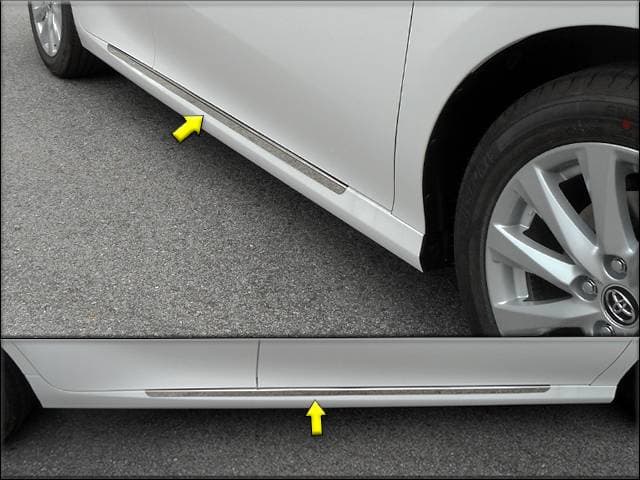 TOYOTA CAMRY 4dr QAA Stainless 2pcs Rocker Panel Trim TH18131