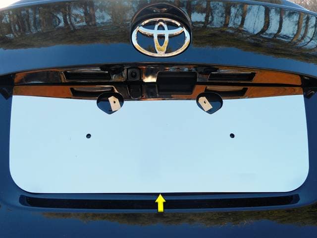 TOYOTA C-HR 4dr QAA Stainless 1pcs License Plate Bezel LP18140