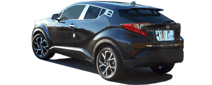 TOYOTA C-HR 4dr QAA Stainless 4pcs Pillar Trim PP18140
