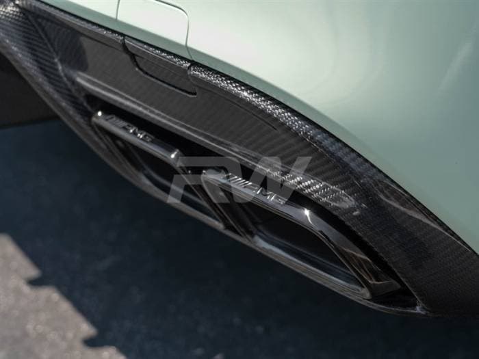Mercedes C63 AMG Style Chrome/Black Exhaust Tips mercw20531