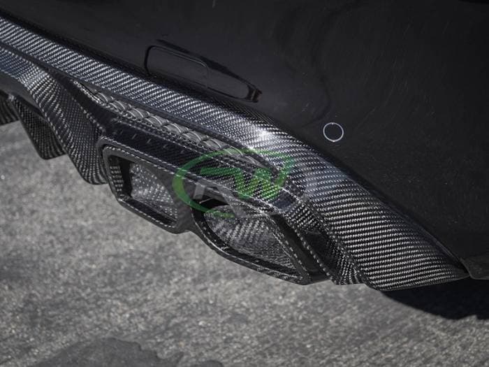 Mercedes W205 W212 Carbon Fiber Exhaust Tips mercw20533