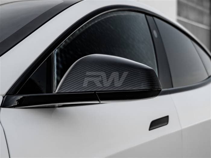Tesla Model S / S Plaid 21+ Carbon Fiber Mirror Covers tesla028